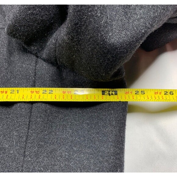 Calvin Klein Coat Men’s M Black Mid Length Wool Blend Lined Business Classic - Picture 4 of 14